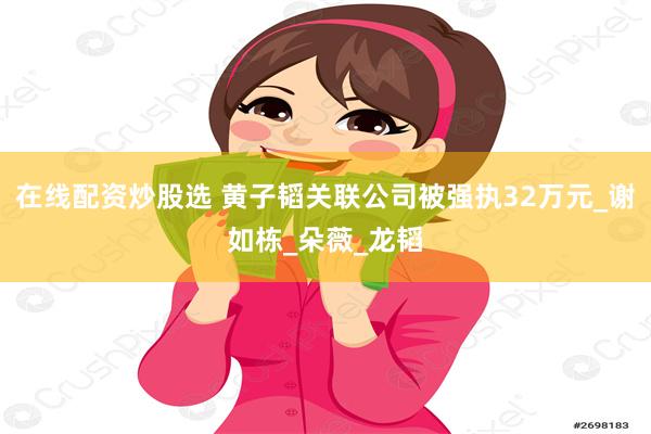 在线配资炒股选 黄子韬关联公司被强执32万元_谢如栋_朵薇_龙韬
